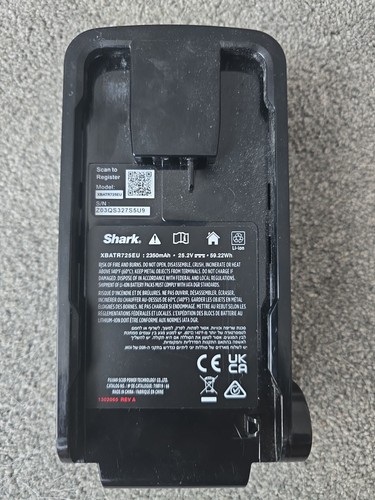 Shark xbatr725eu battery - xbatr725eu,